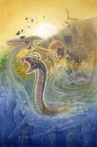 The World Card - The Rainbow Serpent