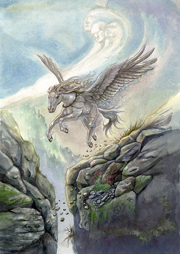 Pegasus - The Emperor Card by Lisa Hunt