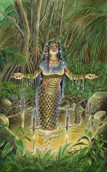 Naga - The 4 of Swords